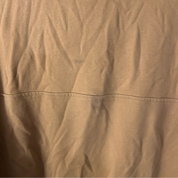 ZYIA Active Tan 1/4 Zip Cowl Pocket Jacket Pullover Size 3x Athleisure Winter - Picture 7 of 12